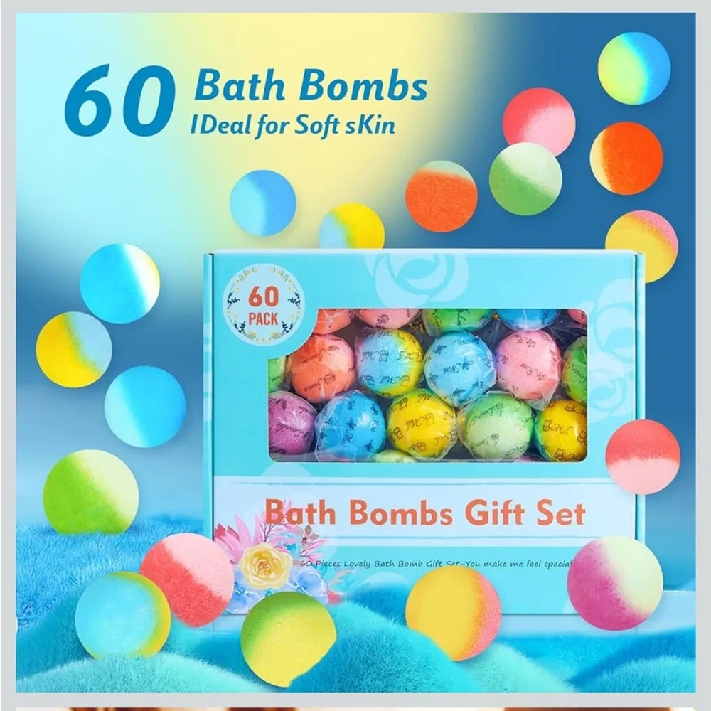 60 Colorful Bath Bombs